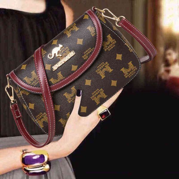 

highest quality luxury one-shoulder female texture women's simple printed bag messenger large capacity chain single shoulder handbags w