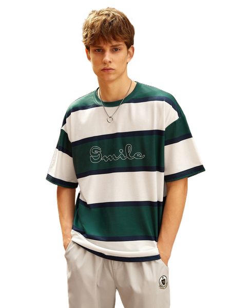 

men colorblock letter graphic drop shoulder tee h6qb#, White;black