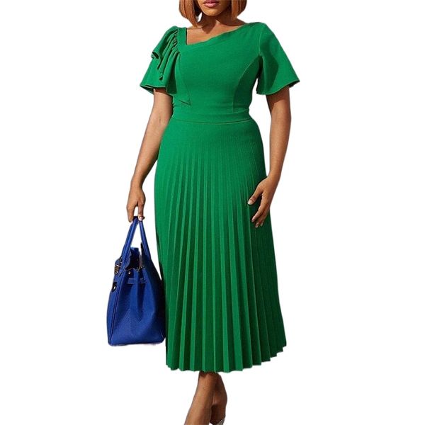 

women's plus size a line dress solid color v neck short sleeve spring summer work prom dress maxi long dress party holiday / party f1dw, Black