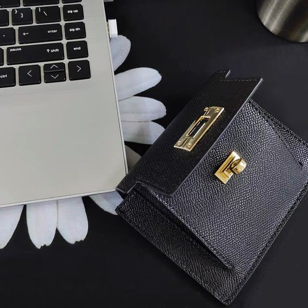 

hbp luxury women wallet fashion small credit card holders design money bag for female split leather zipper coin 220726, Red;black