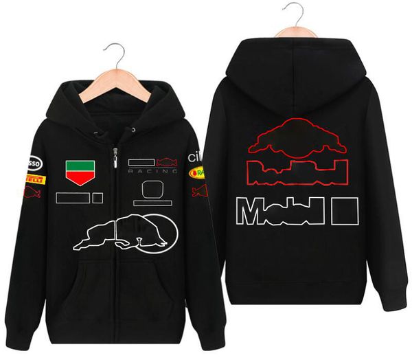 

f1 racing jacket spring and autumn team zipper hooded sweater spot