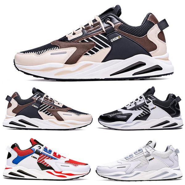 

men women running shoes fashion trainer triple black white red navy brown university blue mens sports outdoor sneakers trainers size 36-45