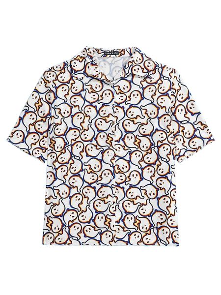 

x jocelyn akemi allover print button front blouse m2da#, White