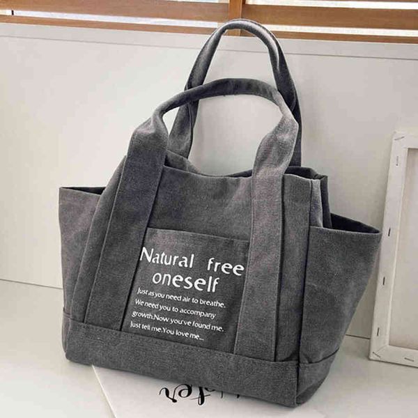 

smooza fashion canvas shoulder bag for women messenger s casual large capacity ladies handbag female s girl 220516