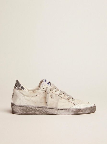 

low small dirty shoes designer luxury italian retro handmade ball star ltd sneakers with silver glitter heel tab and silver laminated leathe, Black
