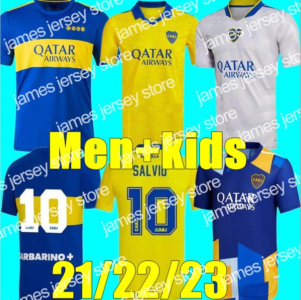 22 21 22 23 Juniores Boca Juniors Jerseys Carlitos Maradona Tevez de Rossi 2021 2022 2023 Terceiro 3ﾺ 4T