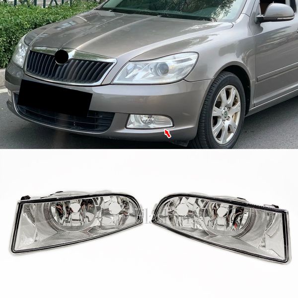 

car light for skoda octavia a5 a6 mk2 fl 2009 2010 2011 2012 2013 front fog light fog lamp without bulbs car-styling