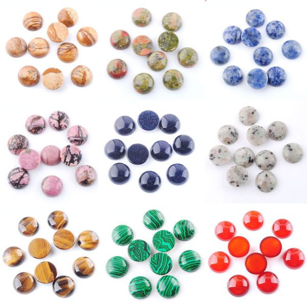 

fashion natural gemstone quartz bead for jewelry making oval cabochon 16x6mm 20pc no hloe charm ring accessories bu816, Black