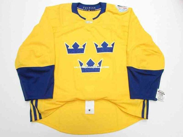 

shirts jerseys custom jerseys sweden gold 2016 world cup of hockey team issued jersey stitch add any number name mens xs-6xl, Gray