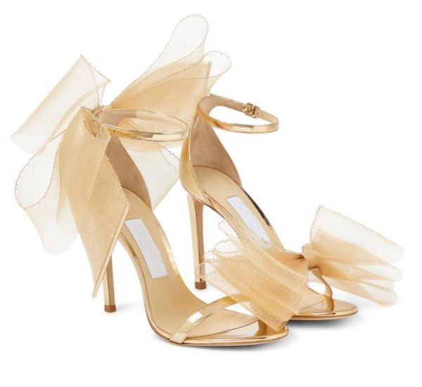 

famous bridal wedding dress women sandals shoes mesh bows aveline stiletto heel ankle strap lady pumps black white red nude gold eu35-43