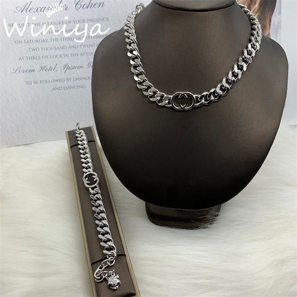 

10% off jewelry the new necklace year new letter neck chain bracelet simple temperament, versatile fashion jewelry, Black