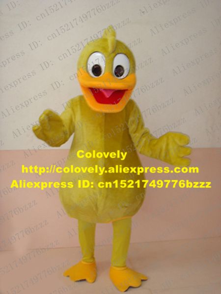 

mascot doll costume vivid yellow duckling die ente duckling quackquack baby duck mascot costume with chubby belly nice comb no.338 fre, Red;yellow