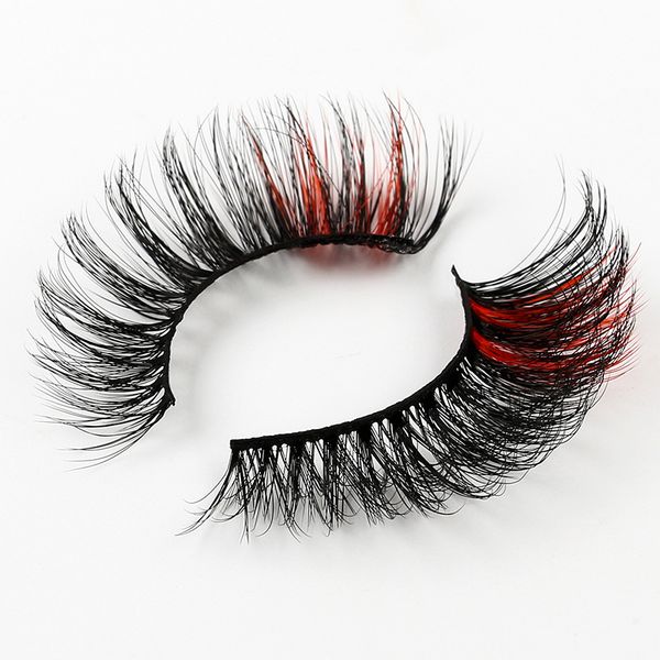 

thick curly color false eyelashes extensions soft & vivid hand made reusable multilayer 3d fake lashes full strip lashes eyes makeup 10 mode