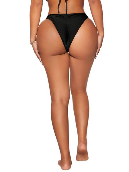 

sxy rhinestone decor bikini bottom d3bs#, White;black
