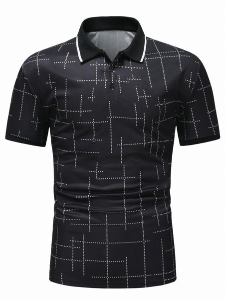 

men allover print polo shirt k0vo#, White;black