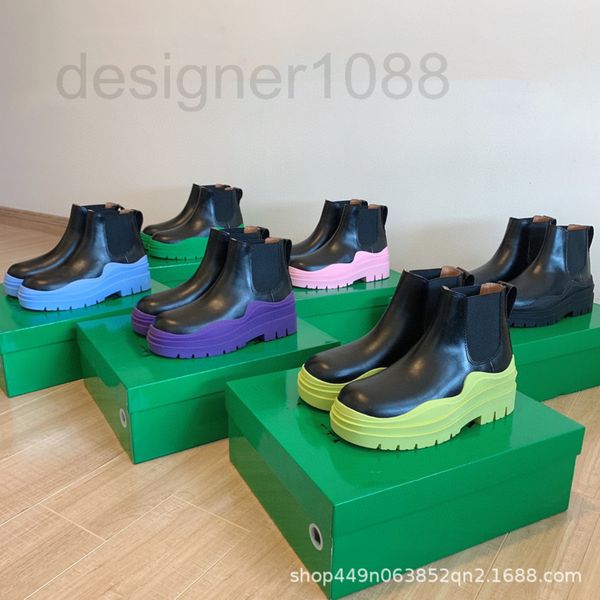 

dress shoes designer b family wavy thick bottomed boots new color matching bottoms in summer 2022 increased chimney gd3p, Black