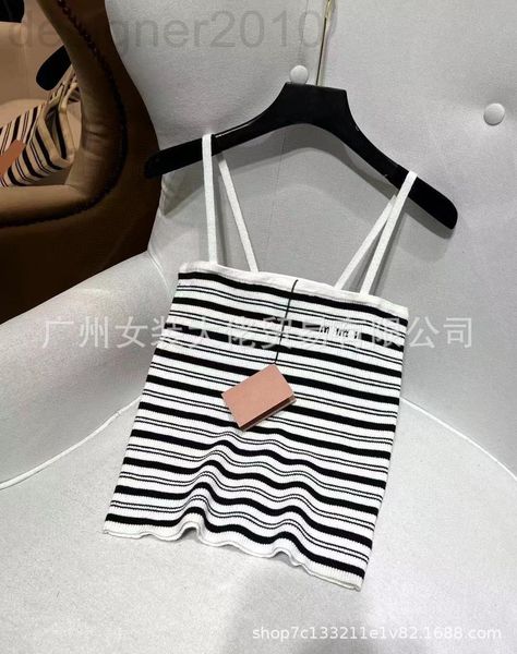 

casual dresses designer taobao spring 2022 new stripe contrast suspender short sleeveless vest women's inner bottom xijs, Black;gray