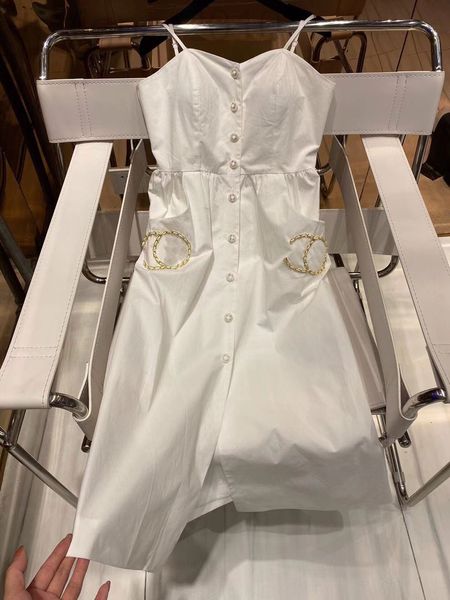 

casual dresses designer new vintage small fragrance medium and long skirt high waist temperament short sleeve chiffon suspender thin summer, Black;gray