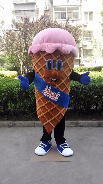 

mascot doll costumeice cream mascot costume custom fancy costume anime kits mascotte fancy dress carnival costume41107, Red;yellow
