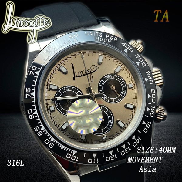 

18 types mens watch automatic mechanical aaa watchs sapphire glass ceramic watchring 304l stainless steelg cosmograph watches, Slivery;brown