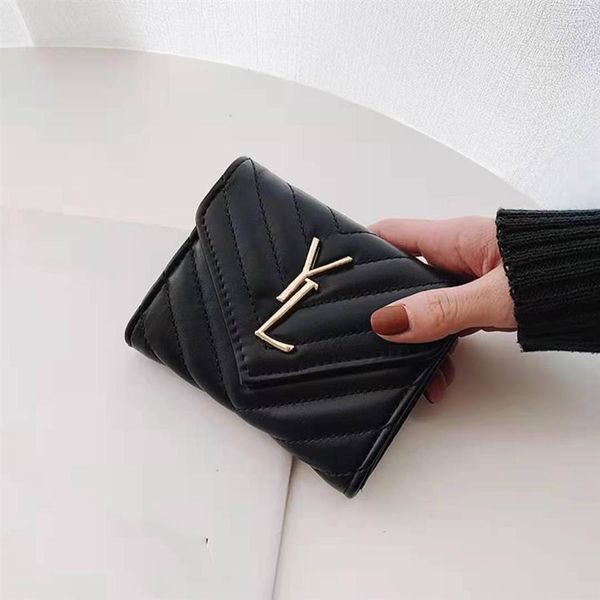

luxury designers lady purse fashion leather bag money clips select quality materials exquisite workmanship a variety of styles297m, Black