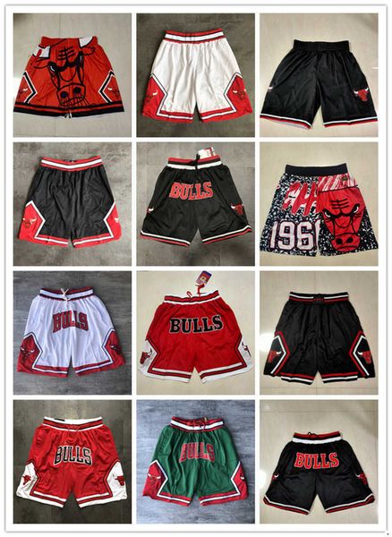 

chicago''bulls''men throwback basketball shorts pocket red black