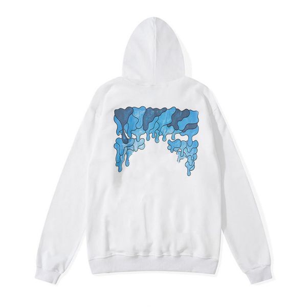

loose classic offs mens sweatshirts fashion brand hoodie designers luxury pullover back oil paint arrow x men women t shirt hoodies jackets, Black