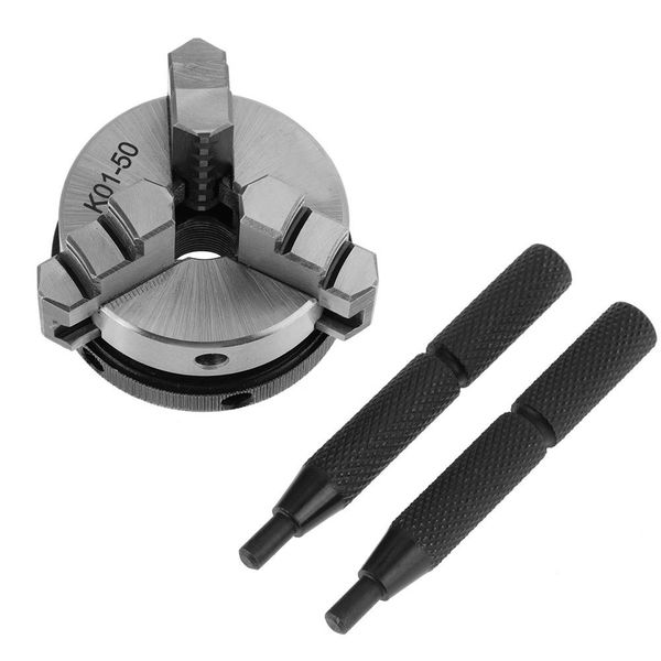 

k01-50 50mm scroll manual chuck mini woodworking hand chuck with 3 jaws and mounting thread
