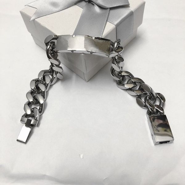 

designer silver love bracelet bangle men women silver bracelets chain fashion personality hip-hop, Black