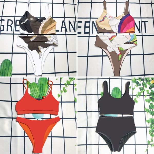

bikinis womens 2022ss swimsuits set beach bathing two piece set bikini wind swimwears female classical swimwear, White;black