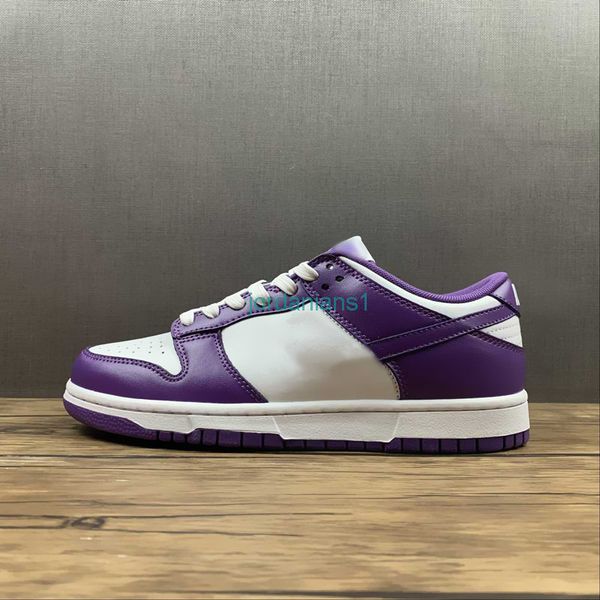 

designer shoes a1a quality skateboard duks low retro prm white purple color leisure sneakers come size 36-47.5