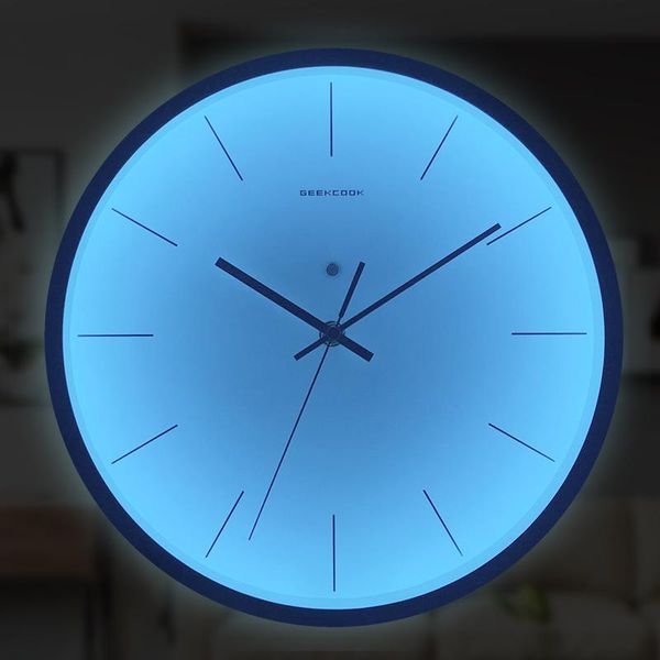 Orologi da parete Pollici Numero luminoso Orologio Controllo vocale 3D LED Digital Glow Design moderno Decorazioni per la casa Luce notturna Regalo di NataleOrologi da pareteOrologi da parete