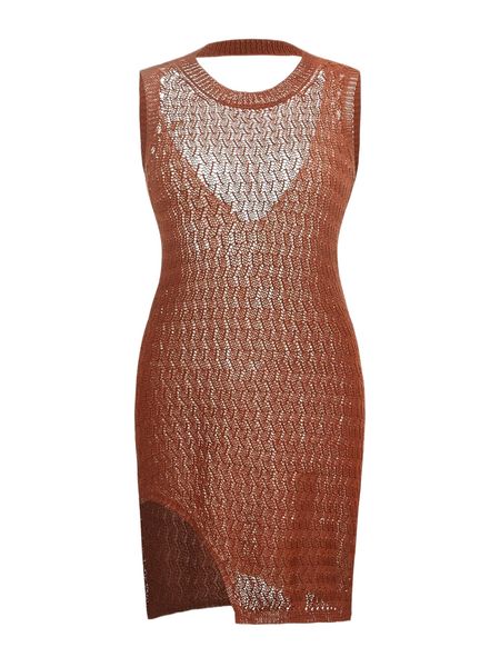 

plain cut-out split cover up q29r#, White;black