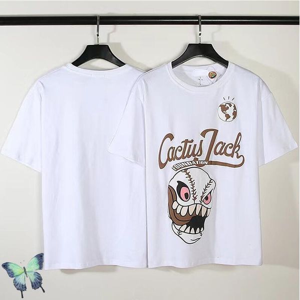 

22ss vintage white color print t-shirt asian size tees m xxl, White;black