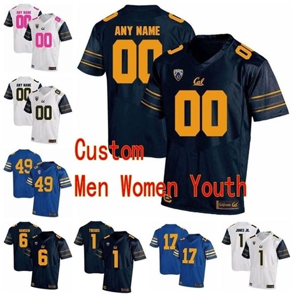 Thr Custom California Golden Bears College-Football-Trikots 7 Davis Webb 8 Aaron Rodgers 9 CJ Anderson 99 Wesley Walker Männer Frauen Jugend genäht