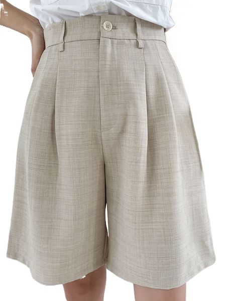 

dazy plicated detail bermuda shorts 56rx#, White;black