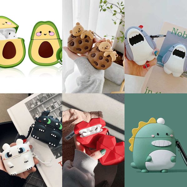 

for apple airpods pro case bluetooth earphone box for air pods 1 2 fashion cute night fury protecte cover case headset cover