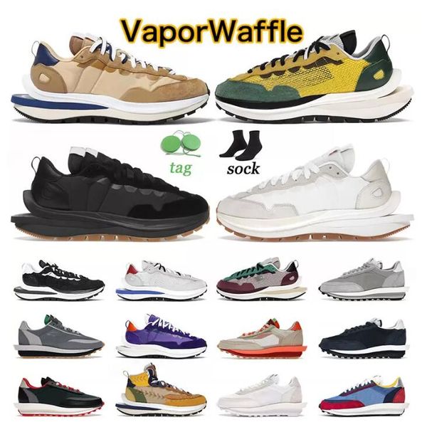 

2022 new waffle vaporwaffle ldwaffle running shoes women mens clot fragment undercover ldv sports sneakers pegasus black white gum nylon sai