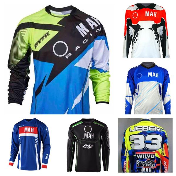 

new motorcycle long-sleeved t-shirt 2022 summer team downhill jersey with the same custom