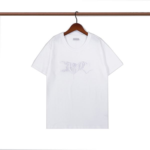 

men t shirts women designer classic letter fashion casual womens tees loose short sleeve t shirt solid clothing tee sport tshirts man summe, White;black