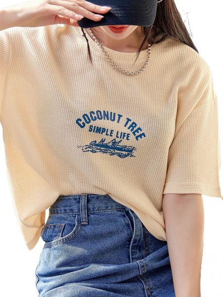 

dazy letter graphic drop shoulder tee q4nf#, White