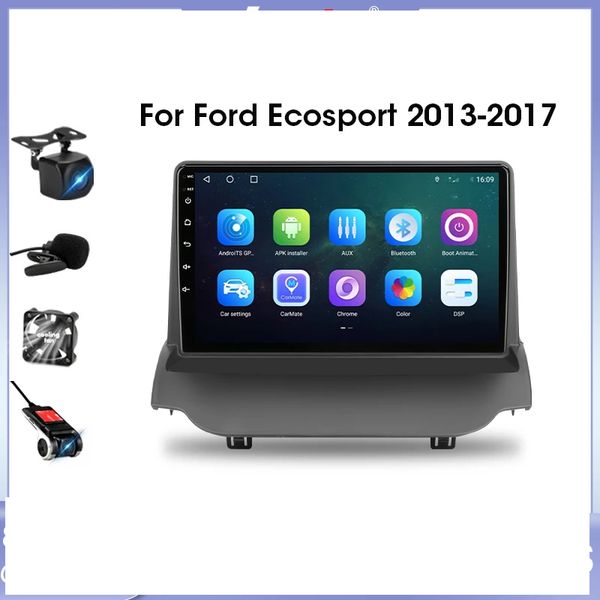 9-дюймовый Android 10 Car GPS Video Navigation Stereo Multimedia для Ford Ecosport 2013-2017 DVD-плеер Headunit