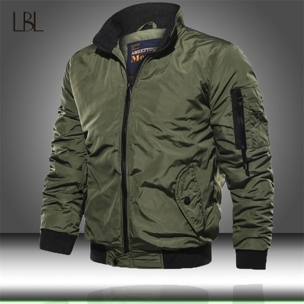 

men military bomber jacket mens tactical outwear breathable light windbreaker jackets man army air force fly pilot coat clothing 201128, Black;brown