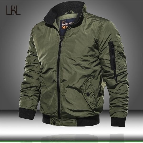 Giubbotto bomber militare da uomo Capispalla tattico da uomo Giacche a vento leggero traspirante Giacche da uomo Army Air Force Fly Pilot Coat Abbigliamento 201128