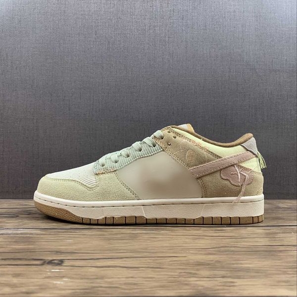 

skateboard shoes dunks low bright side color coconut milk sail/beige-brown skateboarding leisure shoe outdoor sneakers size 36-47.5