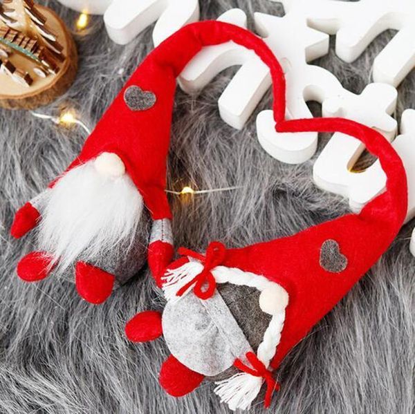 Decorazioni natalizie #45 Decorazione fai da te per le vacanze Lana Simpatico ciondolo per bambola gnomo Albero creativo Regali per bambini