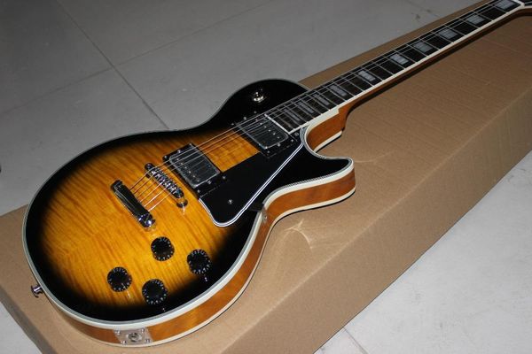 

new standard custom electric guitar, tiger flame gitaar,support customization