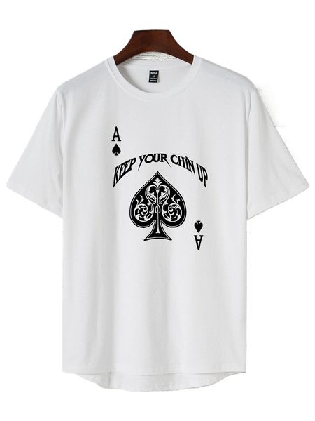 

romwe guys slogan graphic tee 80jz#, White;black