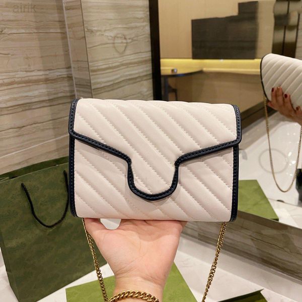 

fashion bag purse cowhide crossbody gold hardware handbag women luxury designer chain shoulder bags seam leather flap clutch handbags wallet
