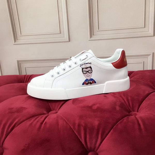 

2022the mans arrival casual shoes white black red fashion mens women leather breathable shoes open low sports sneakers hc191003 asdad, Red;white